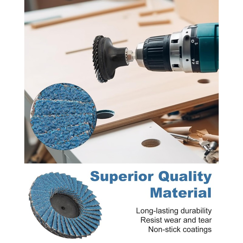 AOKLIT 24 Pcs Die Grinder Sanding Disc, 2 Inch Flap