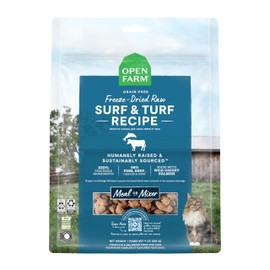 Open Farm Surf & Turf Recipe Freeze Dried Raw Morsels for Cats, 9oz