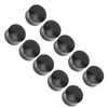 10PCS Motorcycle Head Bolt Cover CNC Aluminum Black Round Grooved