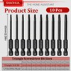 SHAOHUA Triangle Screwdriver Set, 10Pcs S2 Steel Triangle Drill Bit