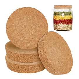 OLYCRAFT 4Pcs Large Cork Stoppers Cork Bottle Stoppers 90-98mm Tapered Cork Plugs Cork Canning Jar Lids Wood Tapered Cork Plugs Wooden Tapered Cork Stopper for Kitchen Wedding Favor Canning