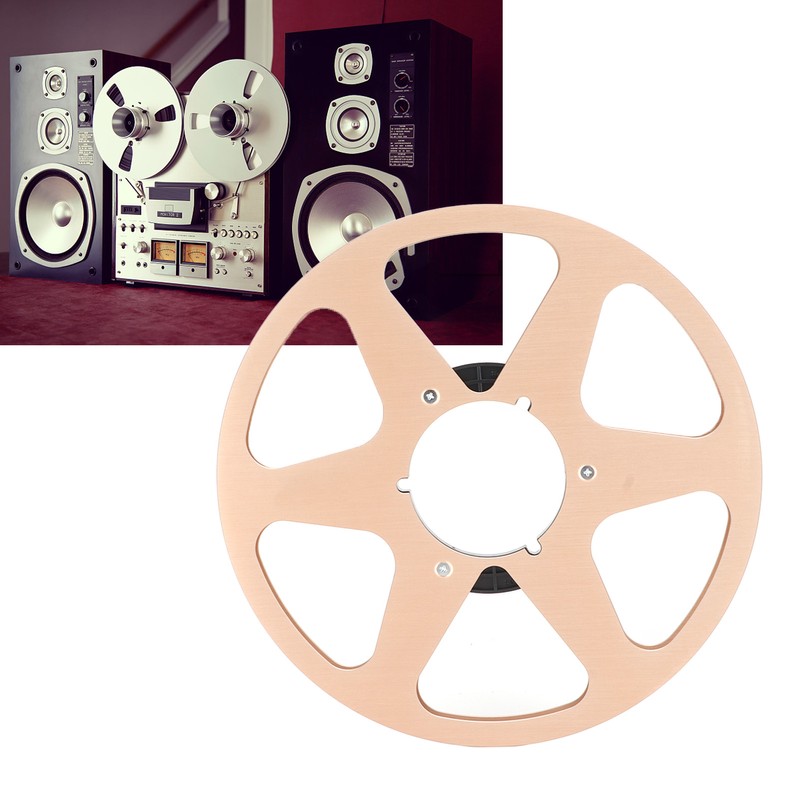 1/4 10 Inch Empty Tape Reel Aluminum Alloy Reel Tape