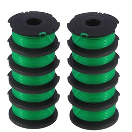 GH3000 Trimmer Replacement Spools Compatible with Black and Decker SF-080 LST540 Weed Eater, 20ft 0.080 inch GH3000R LST540B LST540 Edger Refills Parts, SF O80 Auto-Feed Single Line Cord (10 Pack)