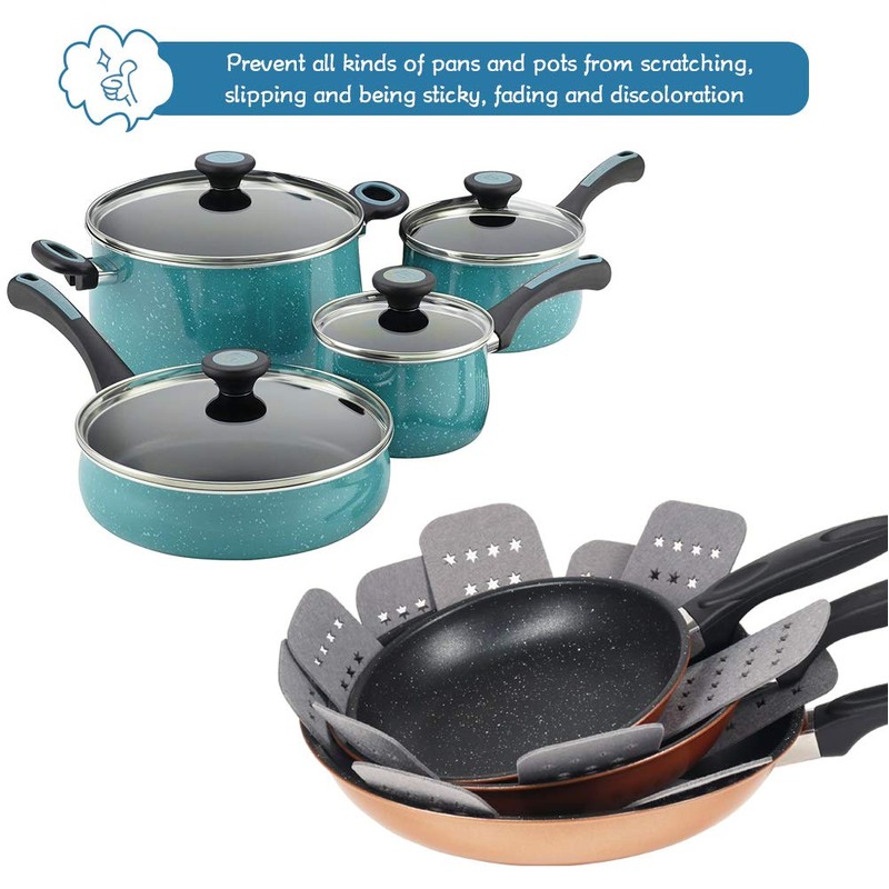BYKITCHEN Pan Pot Protectors, Larger & Thicker Pan Protector with