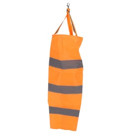 Reflective Weather Windsock Wind Direction Indicator for Outdoor Airport Farm Garden Parks Orange100CM