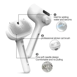 Cepillo Para Gatos De Pelo Largo Y Corto Con Vapor
