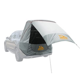 Hasika Canopy Tent Easy Set Up Sun Shade with Mesh Netting for Camping Road Trip Park Waterproof 3000MM UPF 50+ Gray (Small)