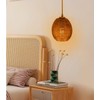 Woven Rattan Lamp shade replacement lamp shade Rustic Pendant Light