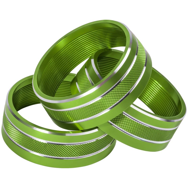 (Green) - Danti 3pcs Audio Air Conditioning Button Cover Decoration