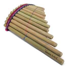 Pan Pipe - Curved 20 Tubes Rondador - Fair Trade Handmade in Ecuador
