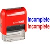ExcelMark Self-Inking Rubber Teacher Grading Stamp - Incomplete