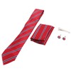 Mens Tie Classic Striped Polyester Yarn Easy Match Guarantees Durability