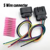 LIZAPUS Male and Female Headlight Connector Plug Harness Pigtail Compatible