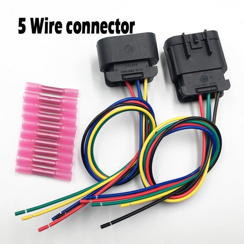 LIZAPUS Male and Female Headlight Connector Plug Harness Pigtail Compatible