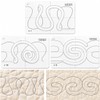 3Pcs Free Motion Quilting Templates, Acrylic Quilting Rulers for Industrial