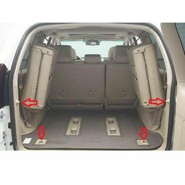 EACCESSORIES EA Rear Trunk Organizer Cargo Net for Lexus GX470 2003-2009 – Envelope Style Cargo Net for SUV - Premium Mesh Elastic Car Trunk Organizer Vehicle Carrier Storage – Compatible with GX470