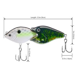 BASSROCK Fish Group Single Jointed Swimbait Bass Fishing Lure Hard Bait 3.5” 11/16oz