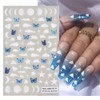Summer Nail Art Stickers Decals Summer Palm Tree Nail Stickers