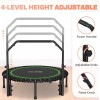BCAN 450/550 LBS Foldable Mini Trampoline, 40"/48" Trampoline with Handle