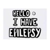 'Epilepsy Greeting' Temporary Tattoo - Water Resistant, Skin-Safe, Non-Toxic Transfer