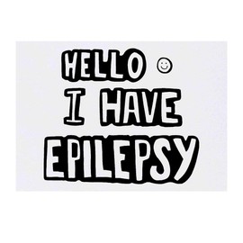 'Epilepsy Greeting' Temporary Tattoo - Water Resistant, Skin-Safe, Non-Toxic Transfer (TO00024424)