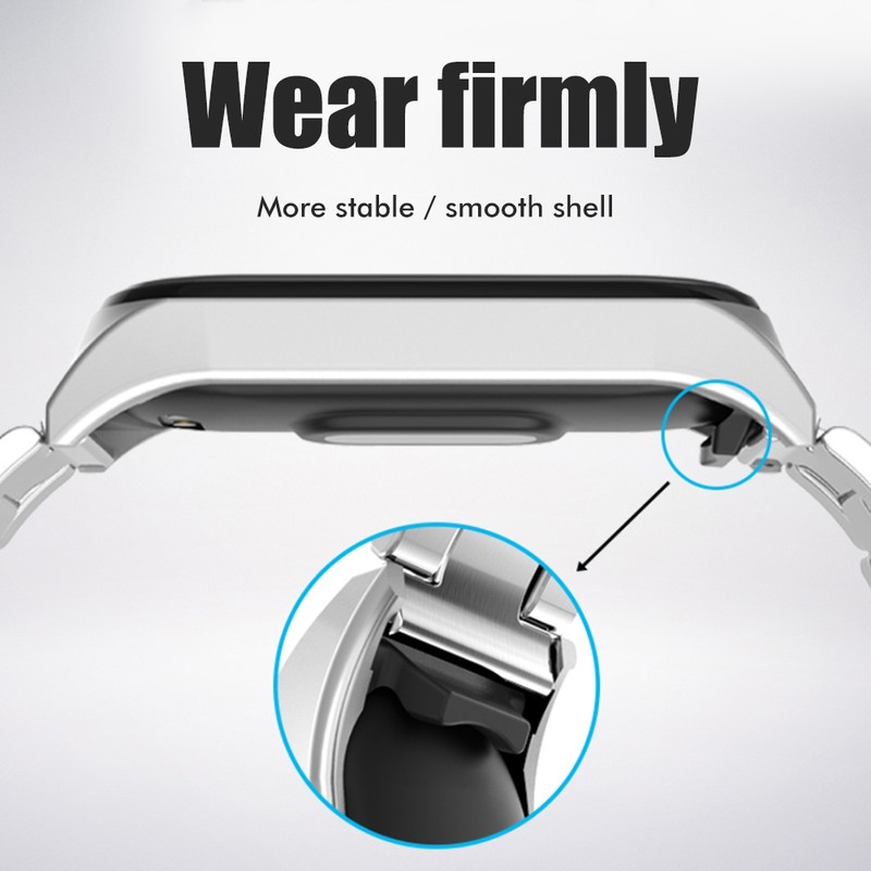 Replacement Wristbands Compatible for Xiaomi Band 7 Metal Straps Waterproof