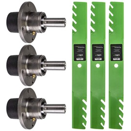 8TEN Spindle Toothed Blade Kit for Scag 61 inch Cut 61A 61V Deck Turf Tiger Zero Turn Mower