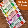 AZEN 200 Pack Lip Balm, Natural Lip Balm Bulk, Lip