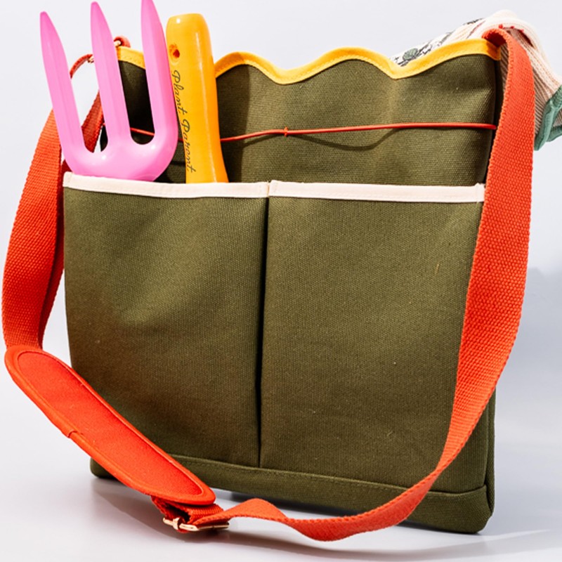 ban.do Garden Tool Bag, Cotton Canvas Outdoor Bag with EVA