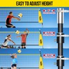 PLAYAPUT 12FT Freestanding Volleyball Net,Height Adjustable Volleyball Training Net For