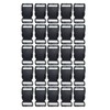 YQBOOM 5/8 Inch, 20 Pack Black Plastic Side Release Buckle