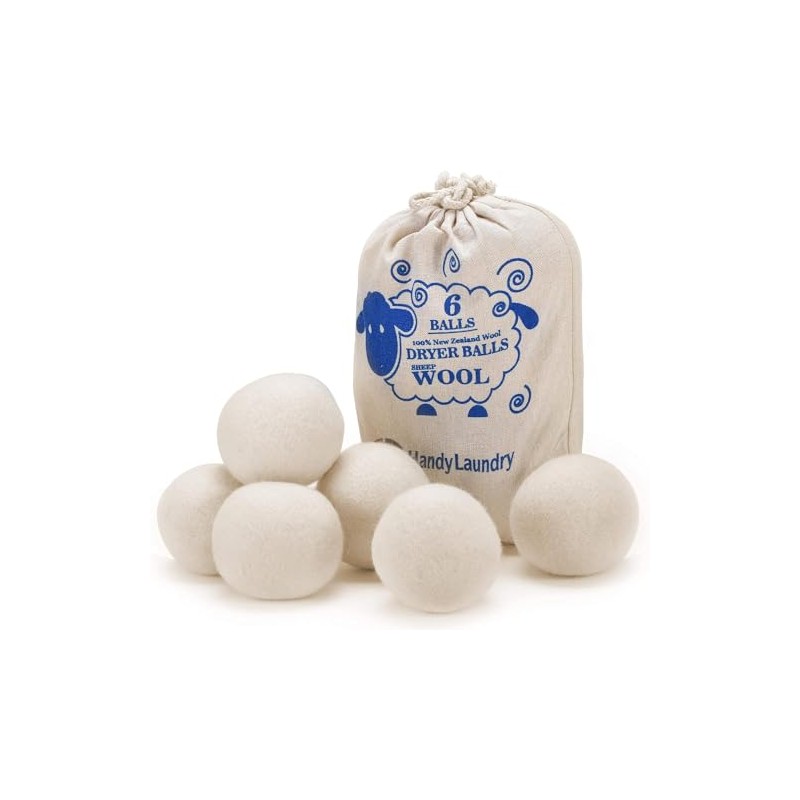 Wool Dryer Balls Softener Pack of 6