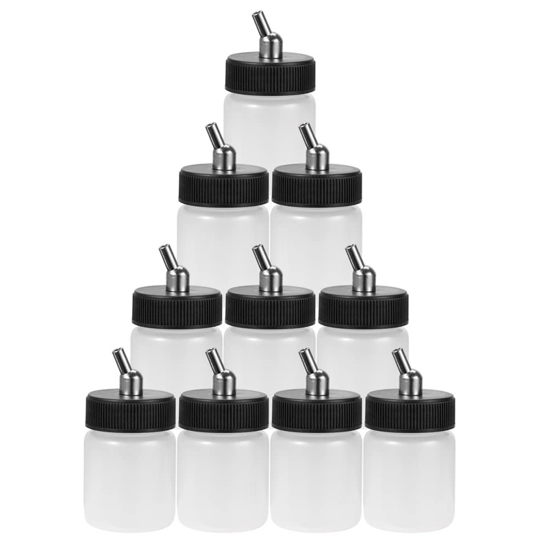 OPHIR 10x 22CC Dual Action Airbrush Plastic Bottle Jars Professional