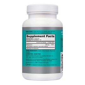 Qunol Magnesium Extra Strength 420mg, Vegetarian & Gluten Free, 240 Capsules