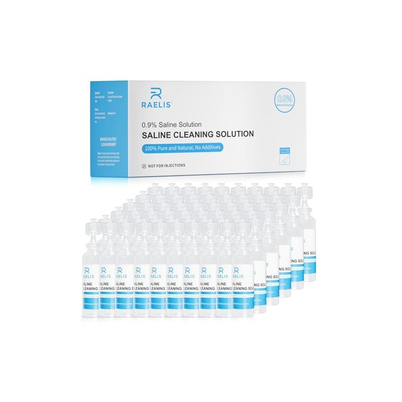 Saline Solution, 300ml /10.56 FL OZ Normal Solution for Multiple