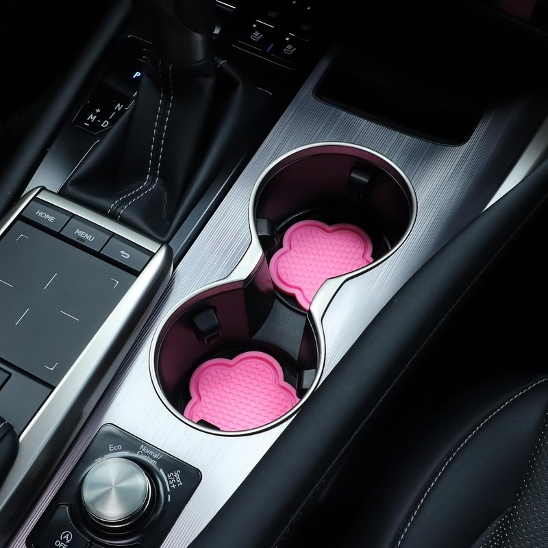Olitomn Car Cup Coaster, 4pcs Universal Non-Slip Cup Holder Coaster,