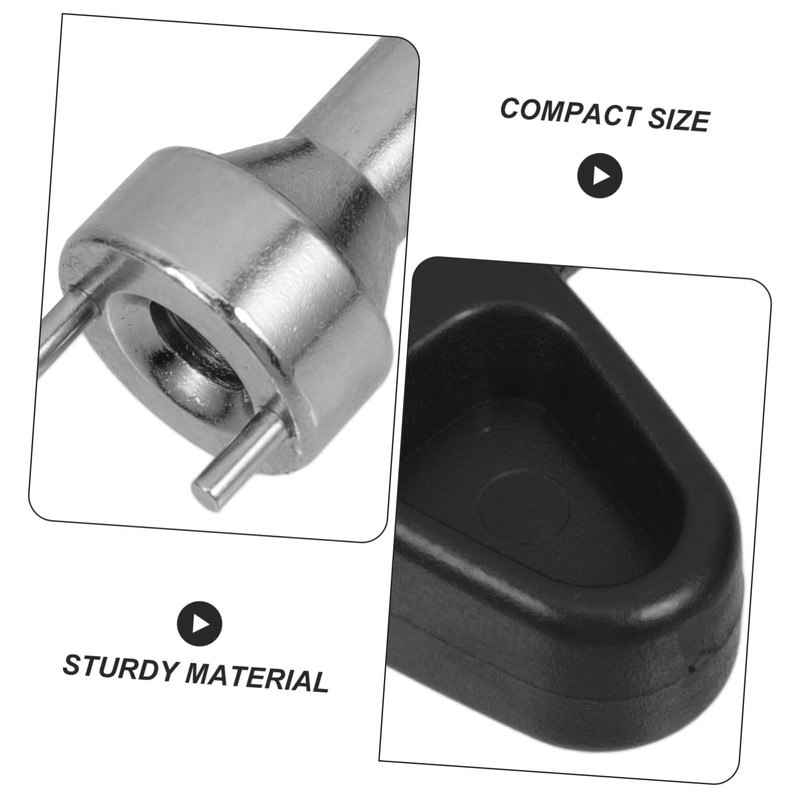 BIUDECO Tools Gearless Spike Wrench for Shoes Long Pegs Black
