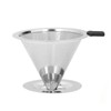 Coffee Dripper Stainless Steel Reusable Pour Over Coffee Dripper for