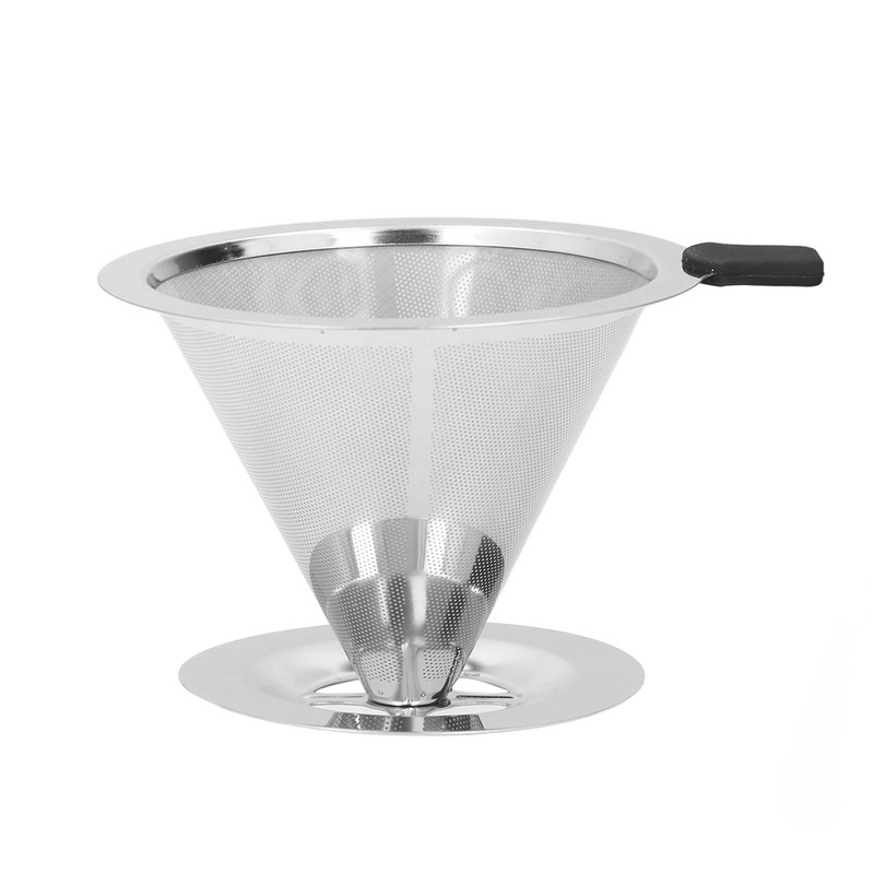 Coffee Dripper Stainless Steel Reusable Pour Over Coffee Dripper for