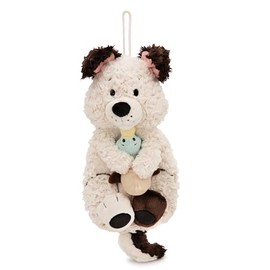 NICI Hot Water Bottle Dog with Duck 350 ml 30 cm - White - Cuddly Warm Toy from 10 Months - Plush Toy Hot Water Bottle, Hot Water Bag for Children and Adults | 62167