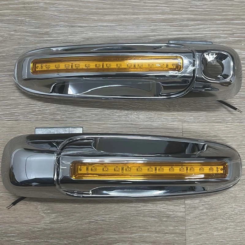 Torox LED/AMBER Chrome Door Handles w/1 Keyhole for 2002-2008 Dodge