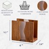 LAVAUK Acacia wood & Transparent Epoxy resin Napkin holder for