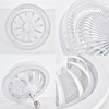 Shengruili Fan lamp, ceiling fan with LED light E27, ceiling
