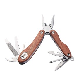 LAGUIOLE - Multifunctional clamp - Rosewood handle - 12 functions - - brown