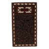 M&F Western Nocona Rodeo Wallet Southwestern Inlay & Lace Brown