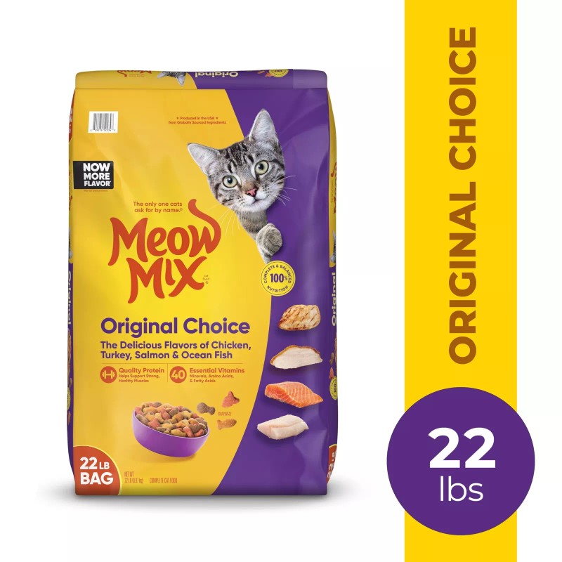 Meow Mix Original Choice Dry Cat Food 22 Pound Bag