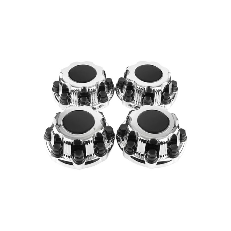 4pcs 8-Lug Chrome Wheel Center Caps Fit for Chevy Silverado,