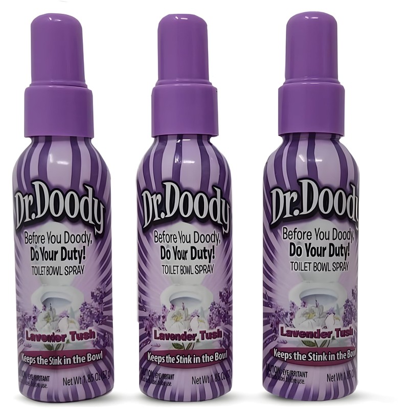Dr.Doody Freshening Toilet Spray, Lavender Tush, 1.85 Fluid Ounce, 5