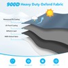 CEMOFE Jon Boat Cover 14-16 ft, 900D Heavy Duty Waterproof