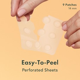 Rael Pimple Patches, Miracle Microcrystal Vitamin C Dark Spot Cover - Hydrocolloid Patch with Glutathione and Niacinamide, Korean Skin Care (9 Count)